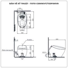 Bồn cầu NEOREST NX II TOTO CS901KVT/T53P100VR