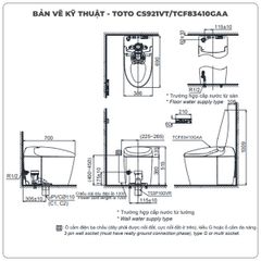 Bồn cầu NEOREST RS TOTO CS921VT/TCF83410GAA/T53P100VR