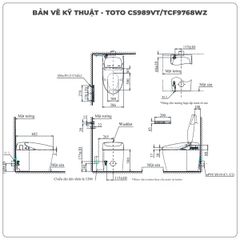 Bồn cầu NEOREST TOTO CS989VT/TCF9768WZ/T53P100VR