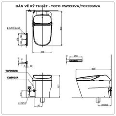 Bồn cầu NEOREST TOTO CW993VA/TCF993WA/T53P100VR