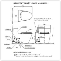 Bồn cầu 1 khối TOTO MS625DT2