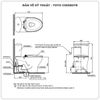 Bồn cầu TOTO 2 khối CS838DT8 (nắp TC600VS)