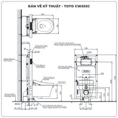 Bồn cầu treo tường TOTO CW553C/TCF34570GAA/WH172AAT/MB175M nắp điện tử