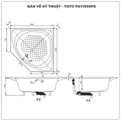 Bồn tắm góc TOTO PAY1300PE