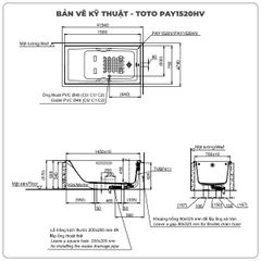 Bồn tắm xây TOTO PAY1520HV