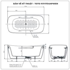 Bồn tắm đặt sàn TOTO PJY1734HPWEN