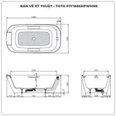Bồn tắm đặt sàn Noerest TOTO PJY1886HPWMNE
