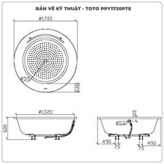 Bồn tắm xây TOTO PPY1720PTE