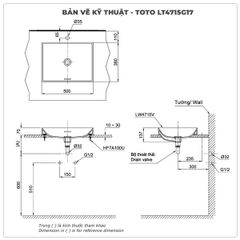 Chậu rửa mặt đặt bàn TOTO LT4715G19#MBE màu be mờ