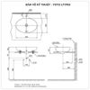 Chậu rửa mặt lavabo đặt bàn TOTO LT1705
