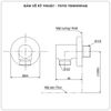 Cút nối tường TOTO TBW01014B