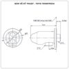 Cút nối tường TOTO TBW07021A