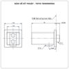 Cút nối tường TOTO TBW08010A