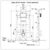 Két nước âm tường TOTO WH172AT