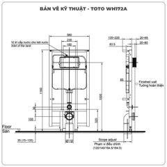 Két nước âm tường TOTO WH172A