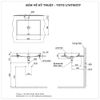 Chậu rửa mặt đặt bàn TOTO LT4716G17#MBE màu be mờ