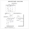 Chậu rửa mặt lavabo đặt bàn TOTO LT1706