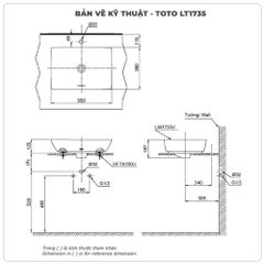 Lavabo đặt bàn TOTO LT1735#MGR màu xám mờ