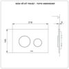 Mặt nạ xả nhấn TOTO MB005DNP