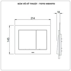 Mặt nạ xả nhấn TOTO MB007D