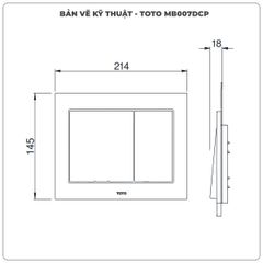 Mặt nạ xả nhấn TOTO MB007DCP