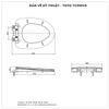 Nắp bồn cầu đóng êm TOTO TC395VS