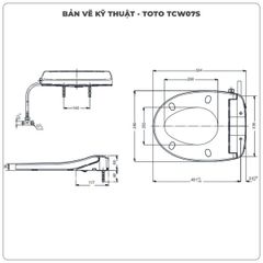 Nắp bồn cầu rửa cơ TOTO TCW07S (E2)
