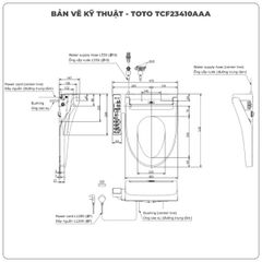 Nắp rửa điện tử Washlet TOTO TCF23410AAA (W16)