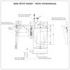 Nắp rửa điện tử Washlet TOTO TCF23410AAA (W16)