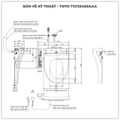 Nắp rửa điện tử Washlet TOTO TCF23460AAA (W17)
