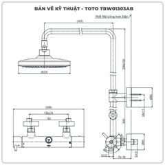 Sen cây nóng lạnh TOTO TBW01303AB
