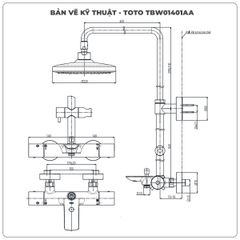 Sen cây nhiệt độ TOTO TBW01401AA