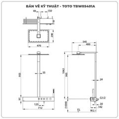 Sen cây nhiệt độ TOTO TBW05401A