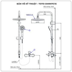 Sen cây nóng lạnh TOTO DM907C1S/TBS04302V/DGH108ZR