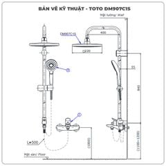Thân sen cây TOTO DM907C1S