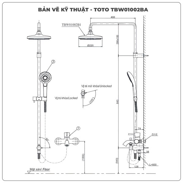 Sen cây TOTO TBW01002BA