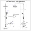 Sen cây nhiệt độ TOTO TBW02001BA/TBV03427V/TBW01010A