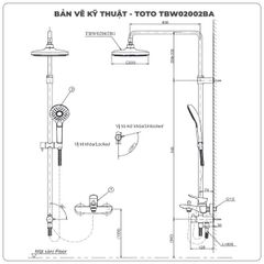 Sen cây nhiệt độ TOTO TBW02002BA/TBV01402B/TBW01010A