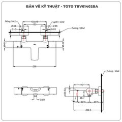 Van điều chỉnh nhiệt độ TOTO TBV01402BA