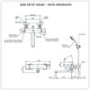 Sen tắm nhiệt độ TOTO TBV03427V/TBW02005A