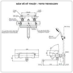 Sen tắm nhiệt độ TOTO TBV03429V/TBW02017A