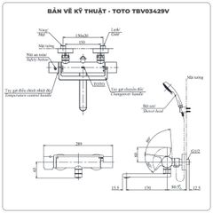 Sen tắm nhiệt độ TOTO TBV03429V/TBW03002B