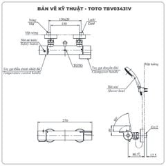 Sen tắm nhiệt độ TOTO TBV03431V/TBW02017A