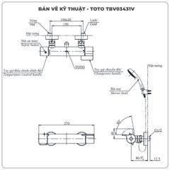 Sen tắm nhiệt độ TOTO TBV03431V/TBW02005A