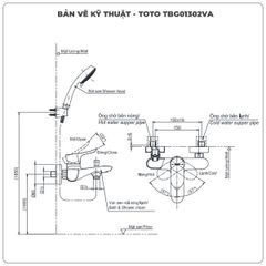 Sen tắm nóng lạnh TOTO TBG01302VA/TBW01010A