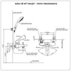 Sen tắm nóng lạnh TOTO TBG03302VA/TBW02005A