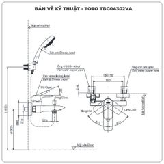 Củ sen nóng lạnh TOTO TBG04302VA (TBG04302V)