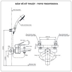 Sen tắm nóng lạnh TOTO TBG07302VA/TBW02006A