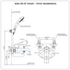 Sen tắm nóng lạnh TOTO TBG08302VA/TBW01010A