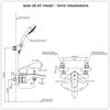 Sen tắm nóng lạnh TOTO TBG09302VA/TBW03002B